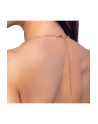 Chaîne de corps dorée avec strass 