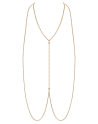Chaîne de corps dorée avec strass 