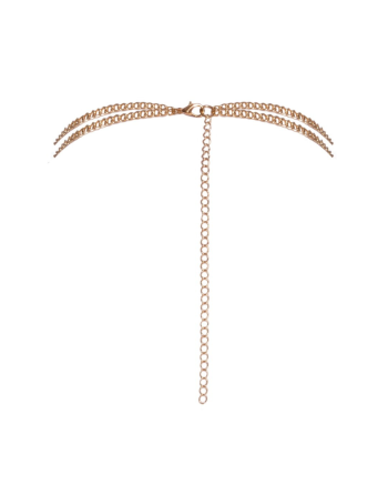 Chaîne de corps dorée avec strass 