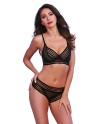 Soutien gorge et tanga noir 