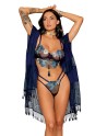 Ensemble soutien-gorge avec chainettes amovibles et string  