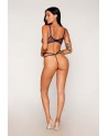 Ensemble soutien-gorge avec chainettes amovibles et string  