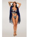 Ensemble soutien-gorge avec chainettes amovibles et string  