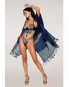 Ensemble soutien-gorge avec chainettes amovibles et string  