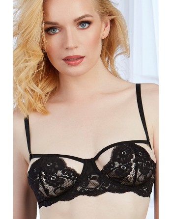 Soutien-gorge ajouré noir 